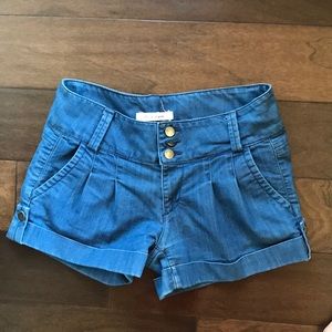 Blue jean shorts